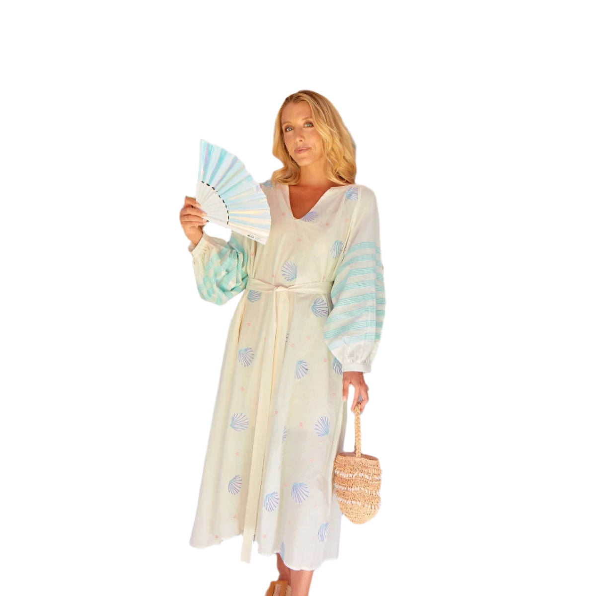 Sunset Navy Cabana Dress w/pockets main image 0